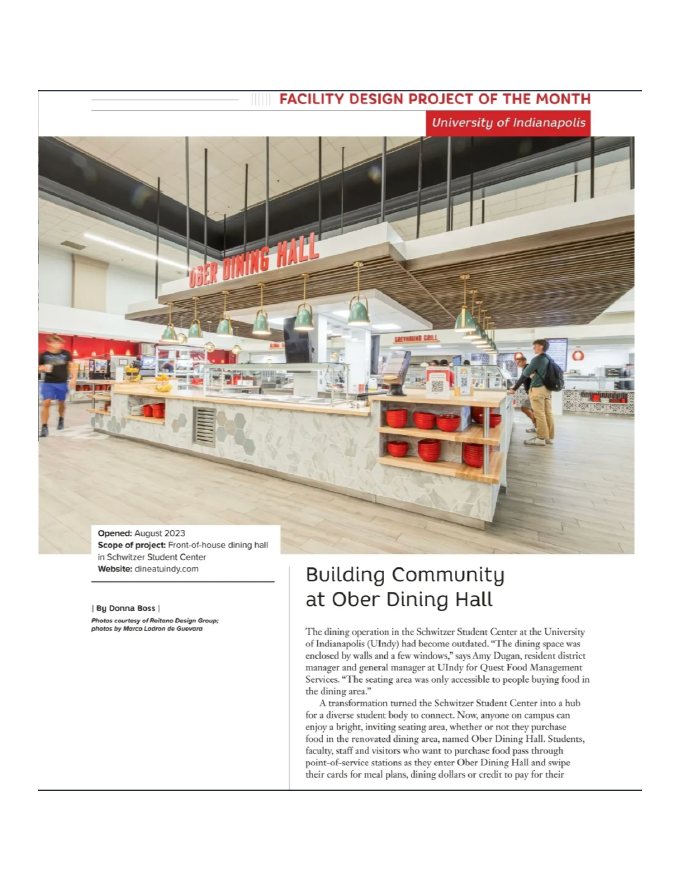 Project of the Month feature opening page