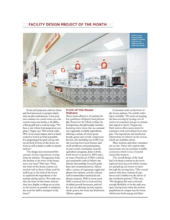 Project of the Month feature page
