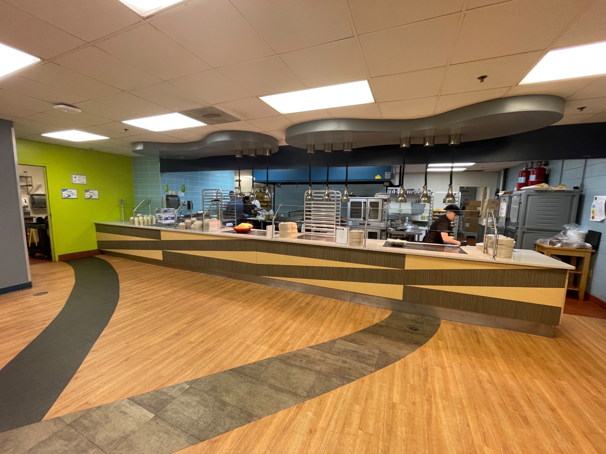 Charlotte Christian School servery before renovation