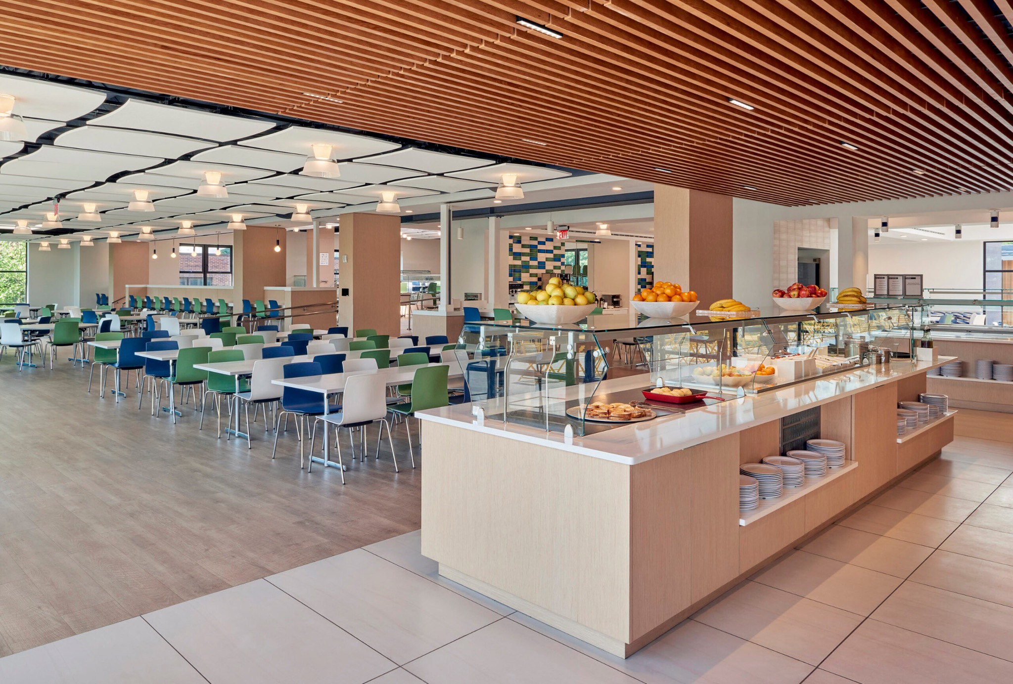 Greenwich Academy marketplace servery after renovation