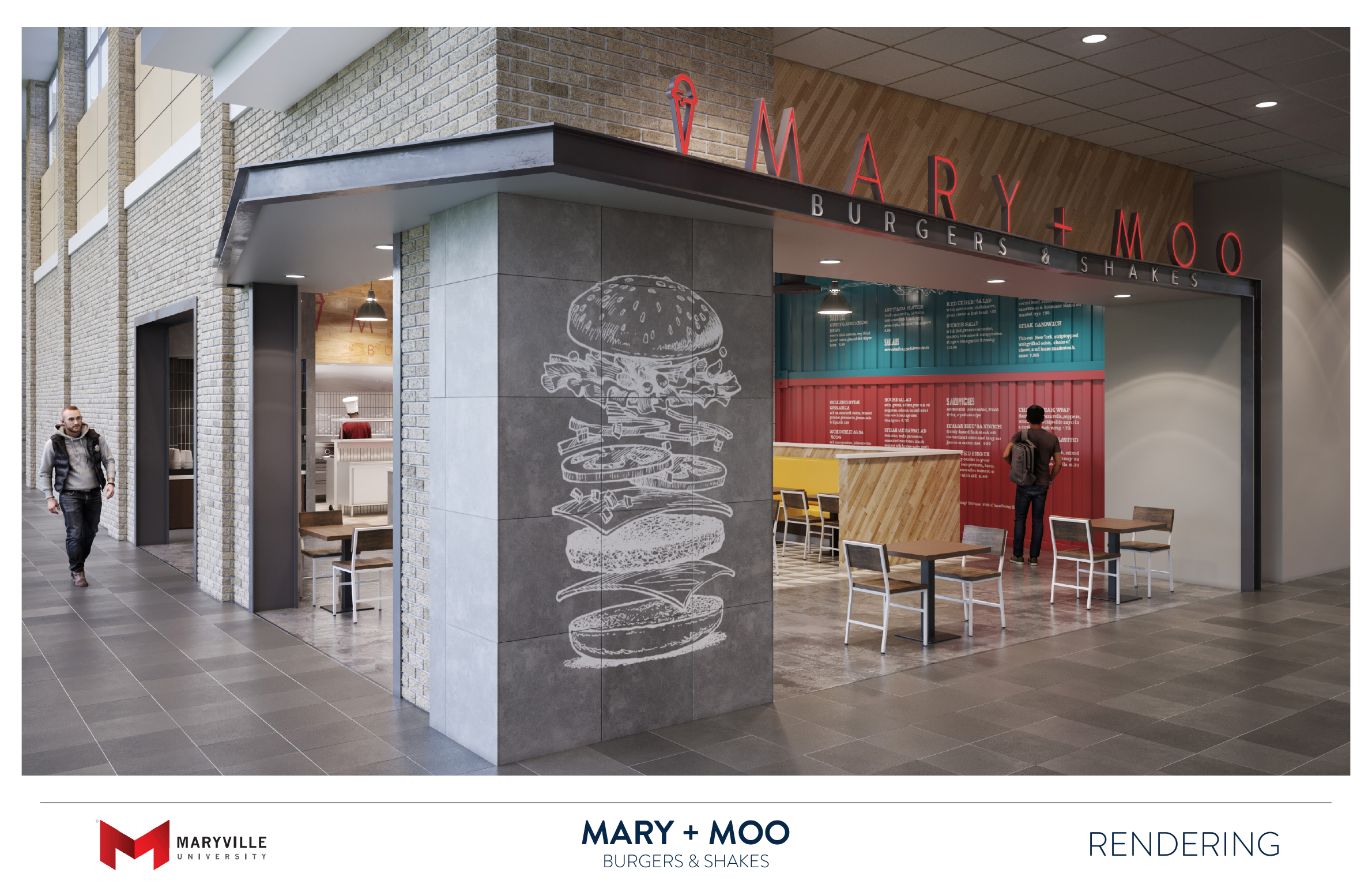 Maryville University Mary + Moo concept