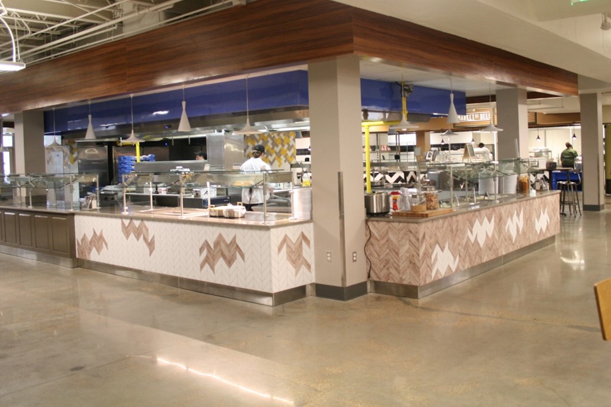 Texas A&M Commons completed dining space