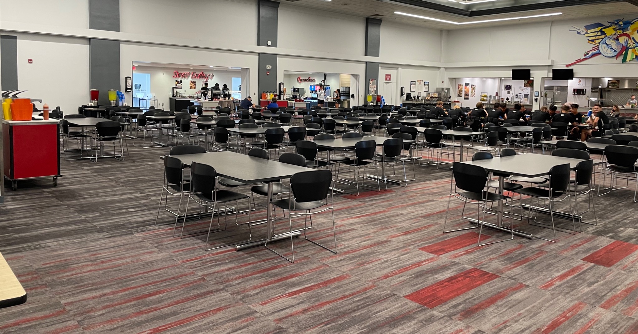 University of Indianapolis dining hall before renovation