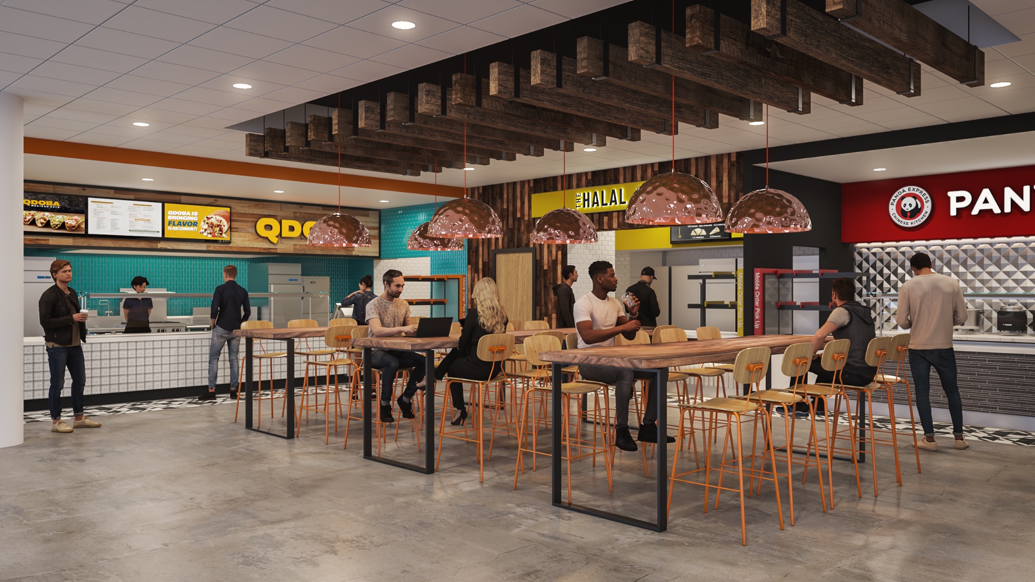 Mini food court concept